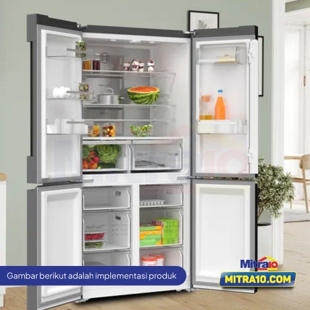 kulkas side by side terbaik, Bosch Side by Side 605 Liter, Premium & Presisi