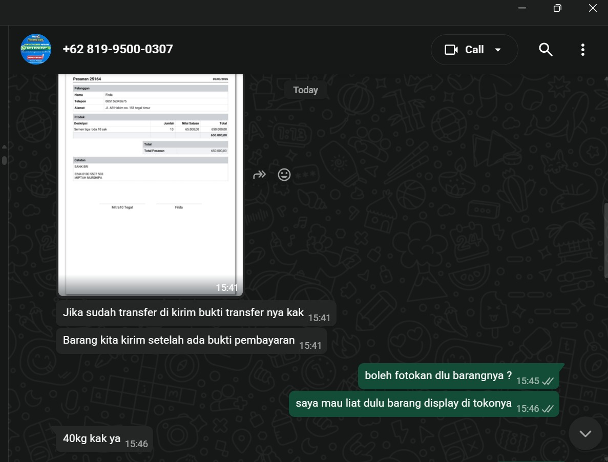 Penipuan Oknum Mengaku Mitra10 Tegal
