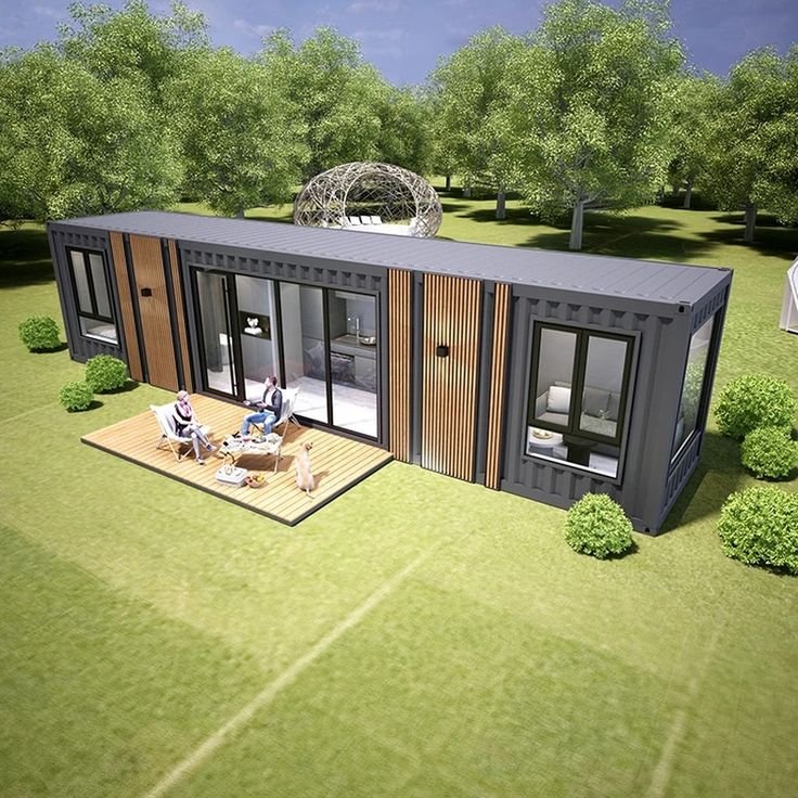 rumah semi permanen Konsep Modular Kontainer