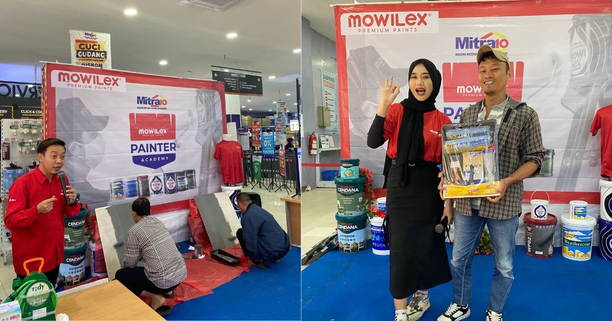 Workshop Seru Para Tukang dari Mowilex di Mitra10 Tanjung Api-Api Palembang
