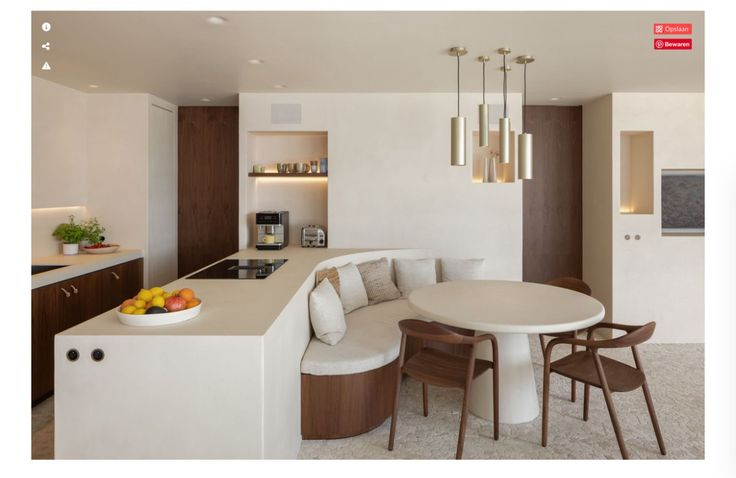 Meja Dapur dengan Kabinet Built-in