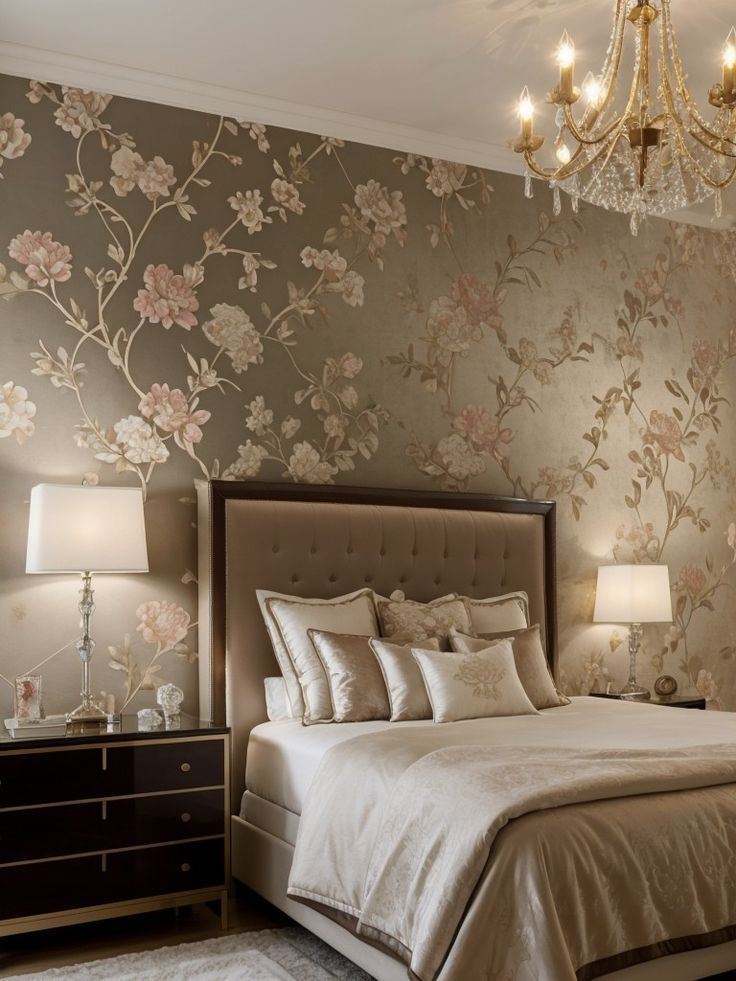 Wallpaper Motif Bunga Besar