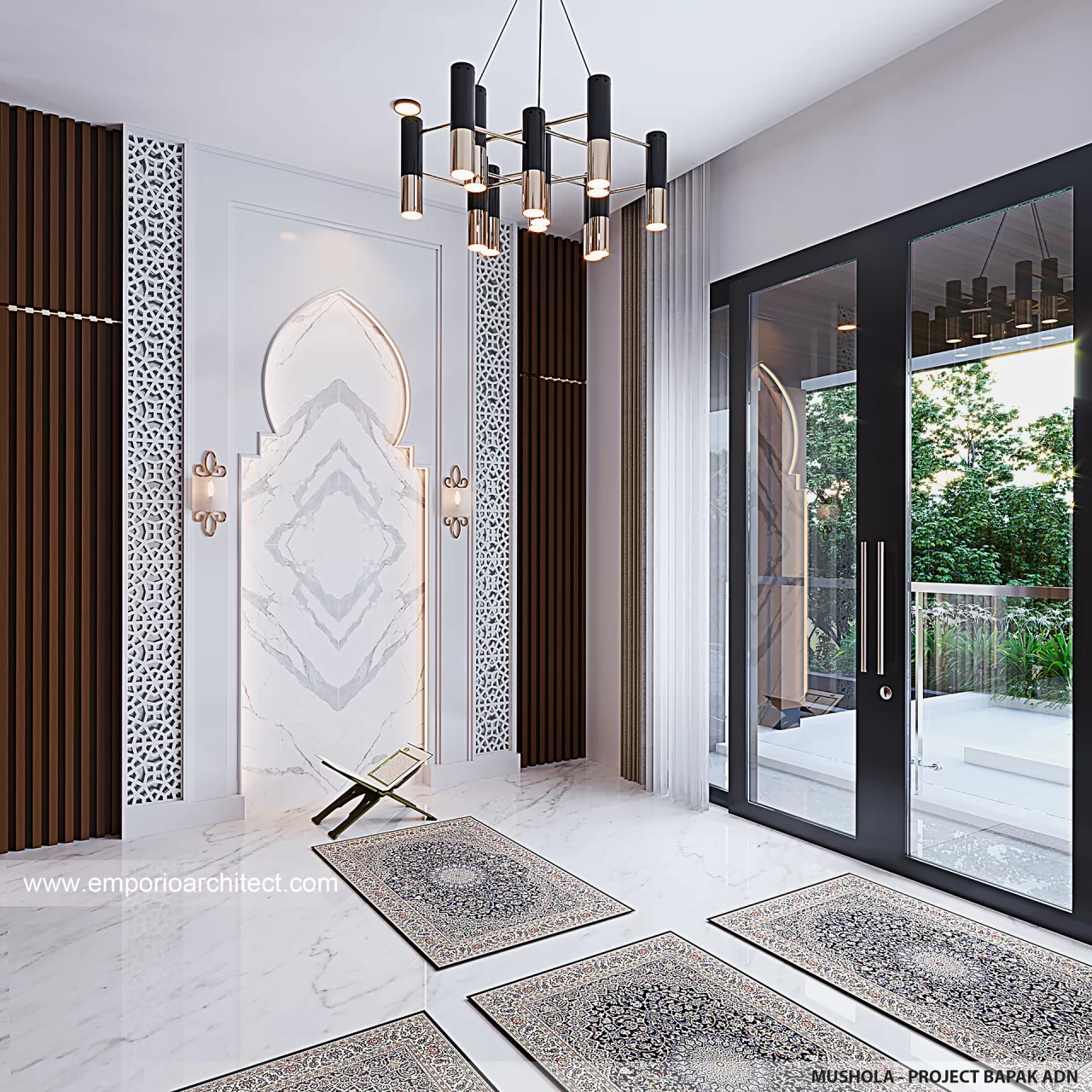 Tempat Sholat di Rumah Desain Skandinavia 