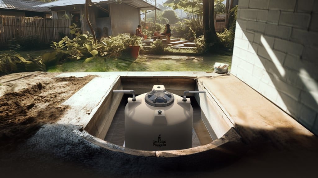 Tangki Air Penguin Tipe Underground TankPenempatan Tangki di Bawah Tanah atau Pendam