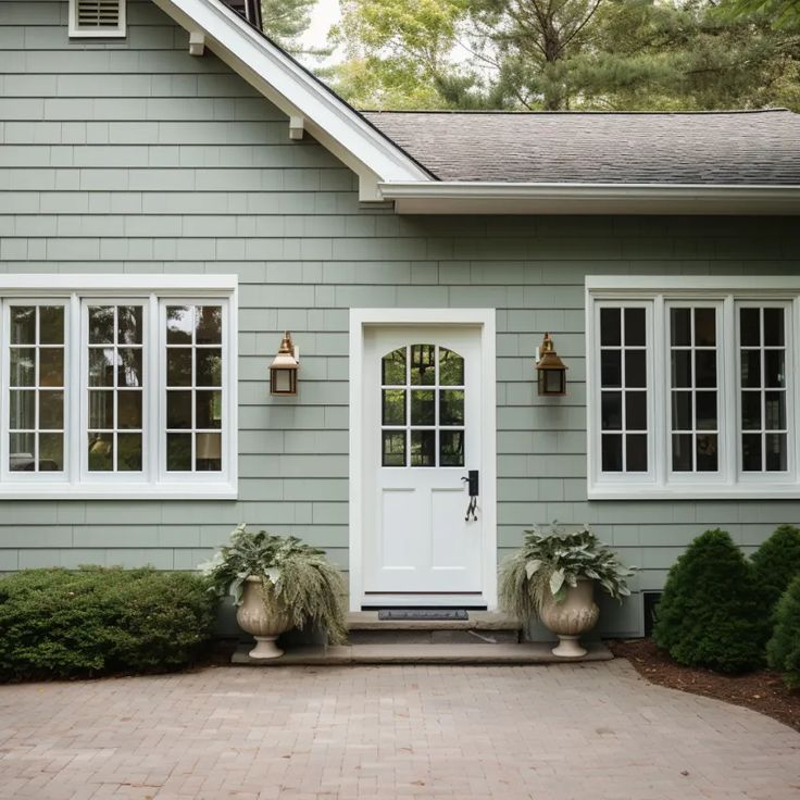 Warna Cat Luar Rumah Hijau Mint
