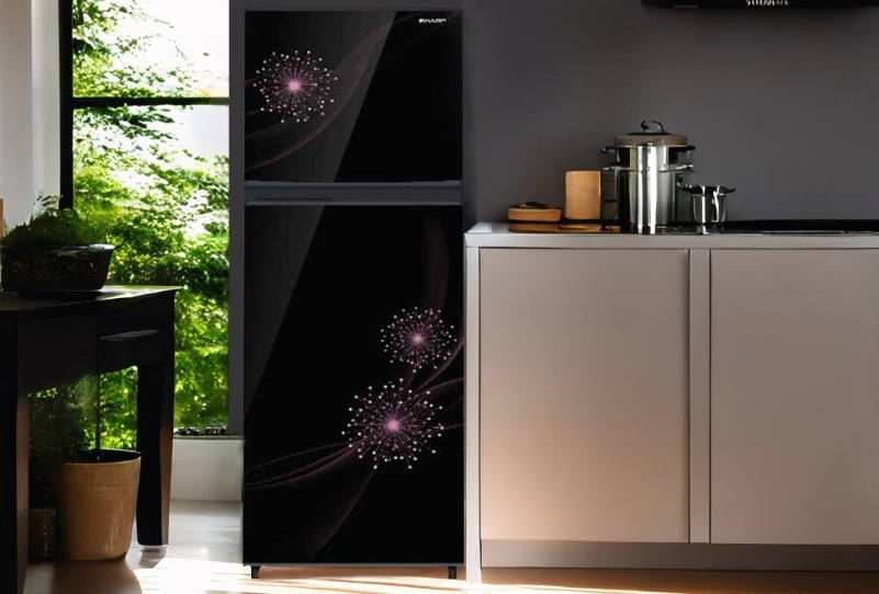 Sharp Kulkas 2 Pintu SJ-237MG-DB 205 Liter Hitam