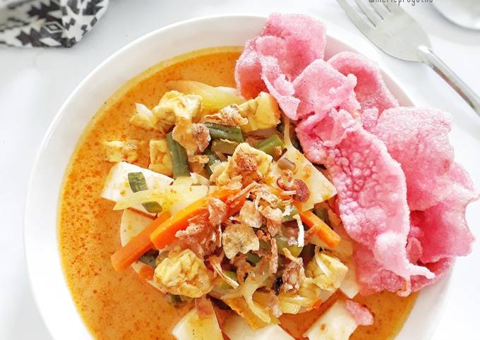 Resep Ketupat Sayur Betawi dengan Labu Siam