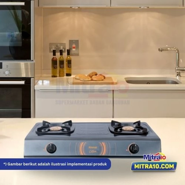Rinnai Kompor Gas Portabel 2 Tungku RI-522C 2TK Putih