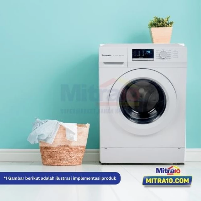 Panasonic Mesin Cuci 1 Tabung Depan NA-127XB1WNE 7 Kg Putih