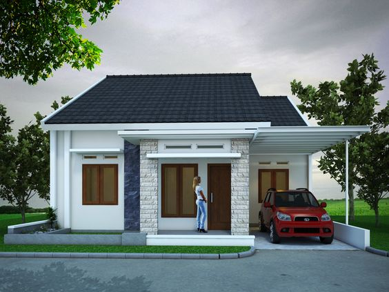 Rumah Sederhana dengan Atap Pelana