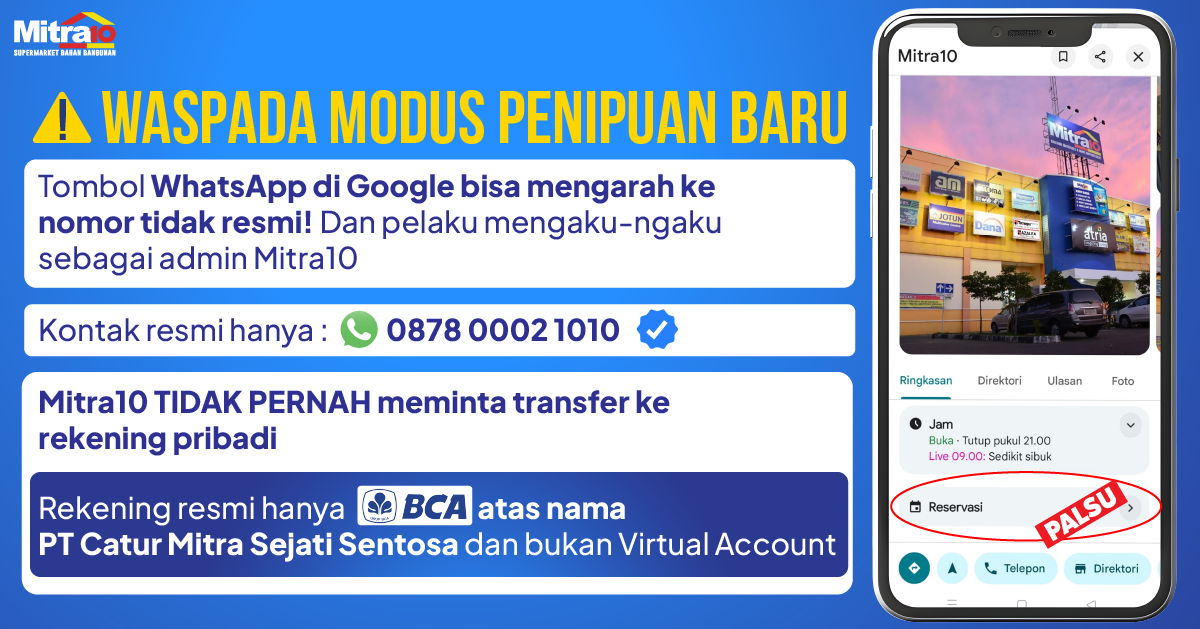 Modus Penipuan Baru Mengatasnamakan Mitra10