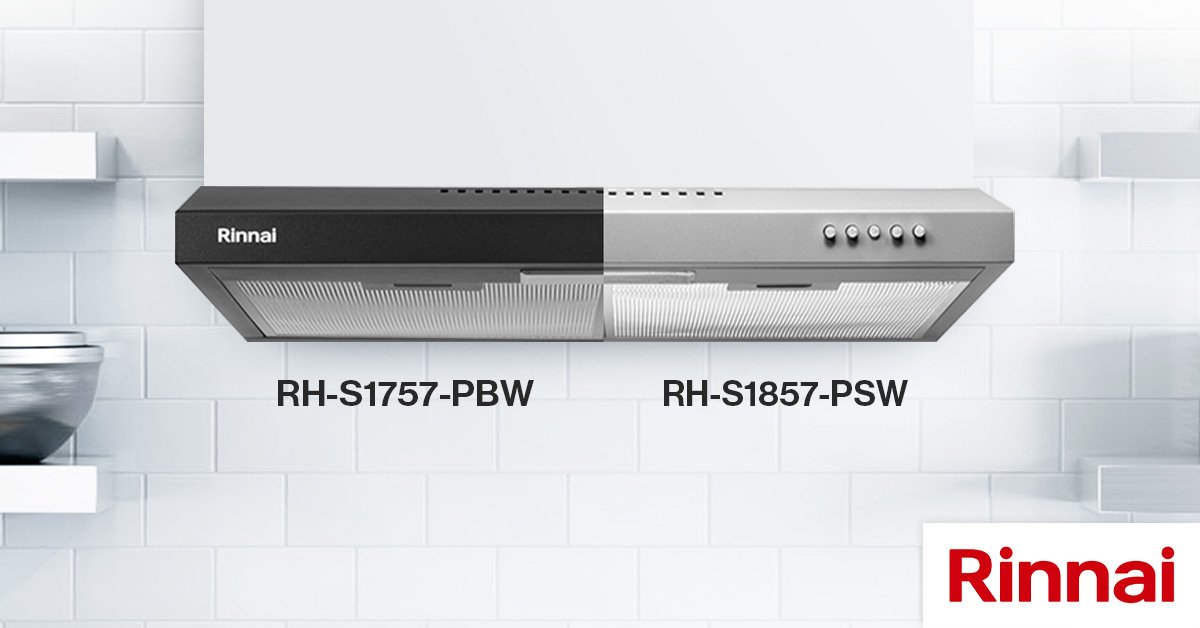 Cooker Hood Slim Series RH-S1757-PBW dan RH-S1857-PSW