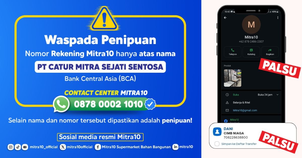 Penipuan online Mitra10