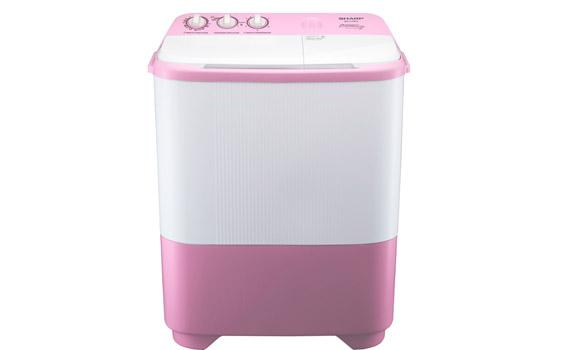 Mesin Cuci Sharp 2 Tabung 9 kg Hijab Series ES-T99SJ-BL/PK