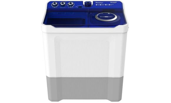 Mesin Cuci Sharp 2 Tabung 14 kg Dolphinwave Series ES-T1490WA-BL-RD