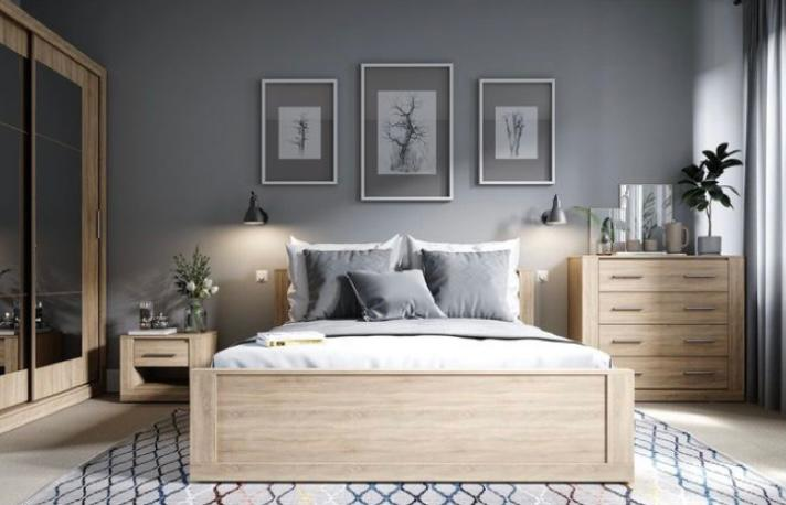 Cat kamar aesthetic abu-abu