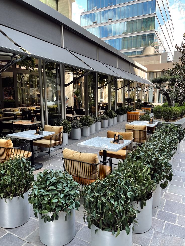 desain cafe outdoor halaman rumah