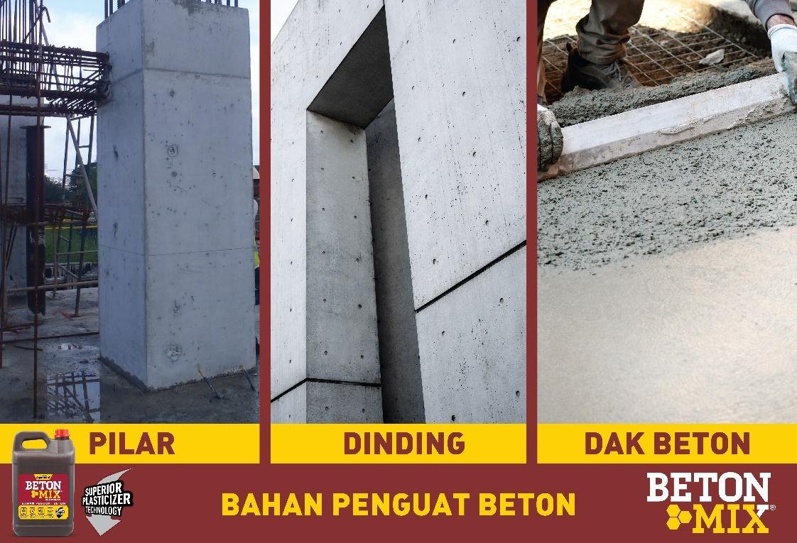A collage of several images of concreteDescription automatically generated