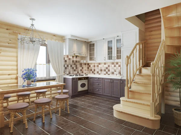dapur sederhana di kampung tema modern klasik
