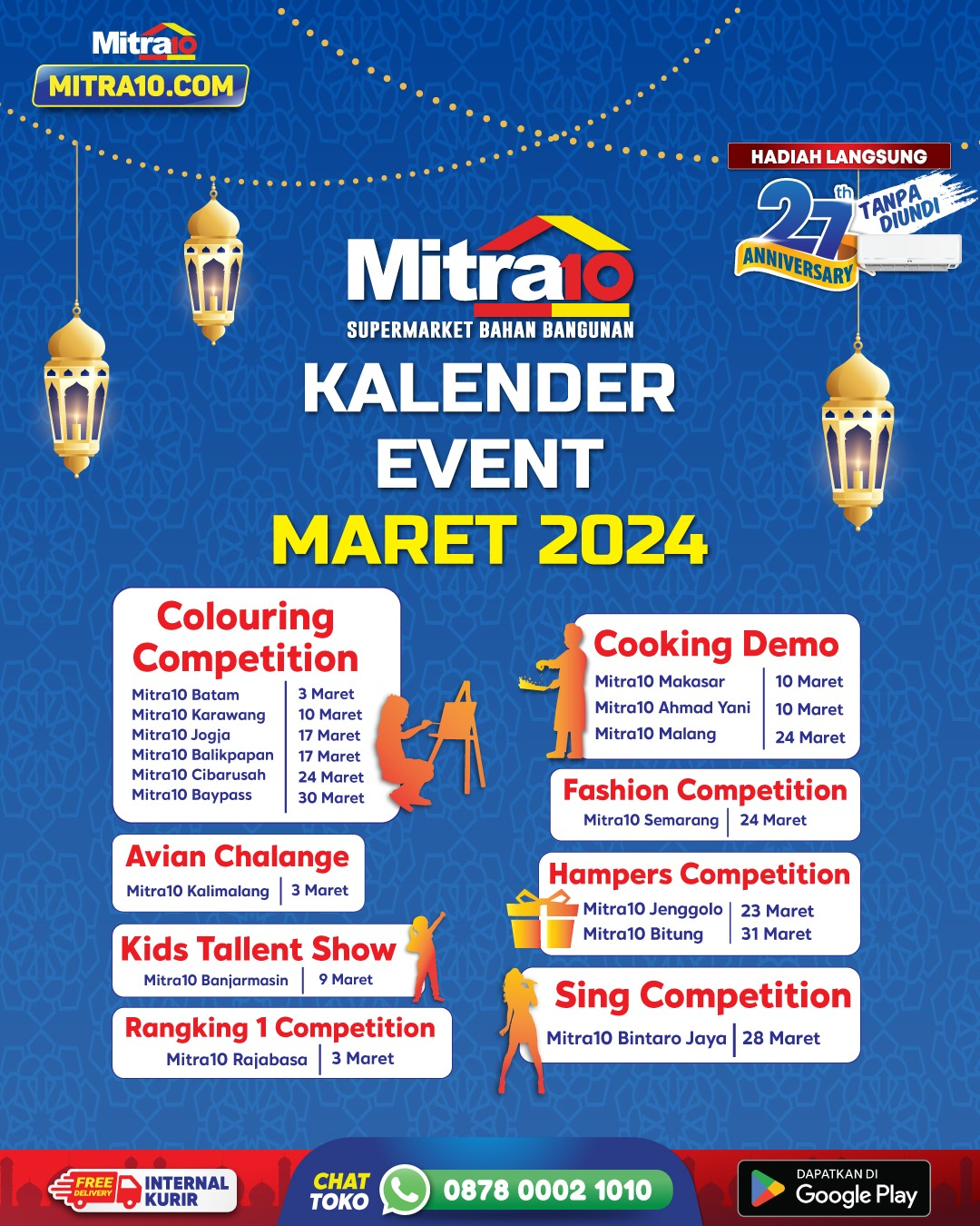 Kalender Event Mitra10 Maret 2024
