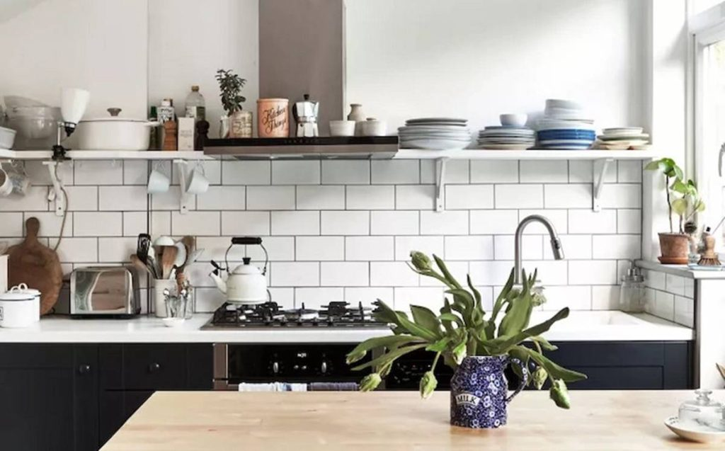 desain dapur minimalis 3x2 monochrome