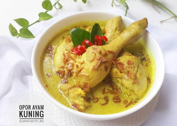 Menu halal bi halal opor ayam