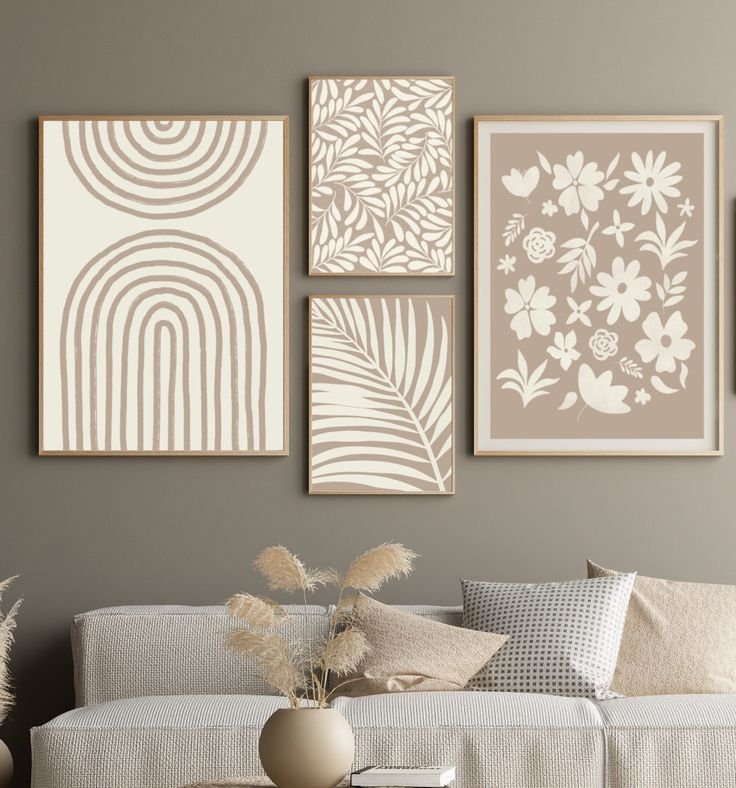 lukisan atau foto warna beige