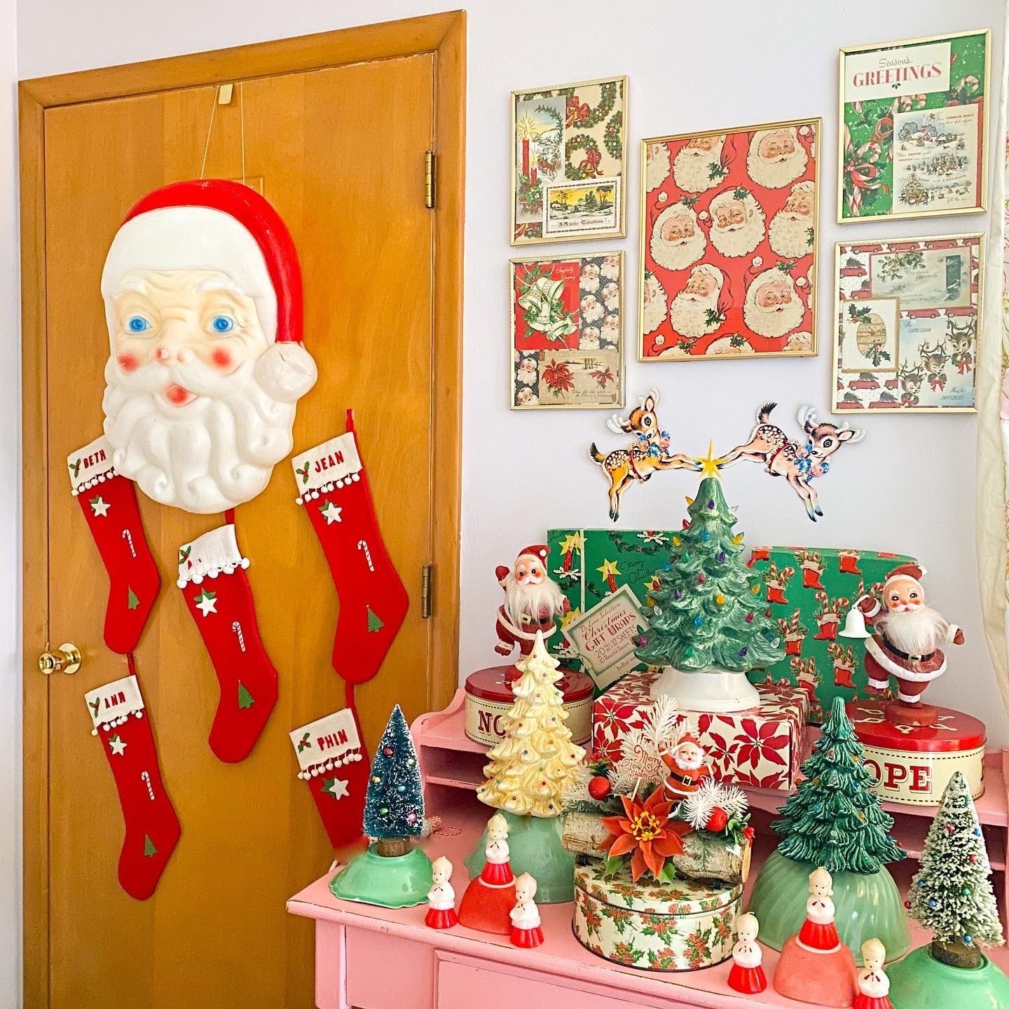 tema natal kreatif vintage