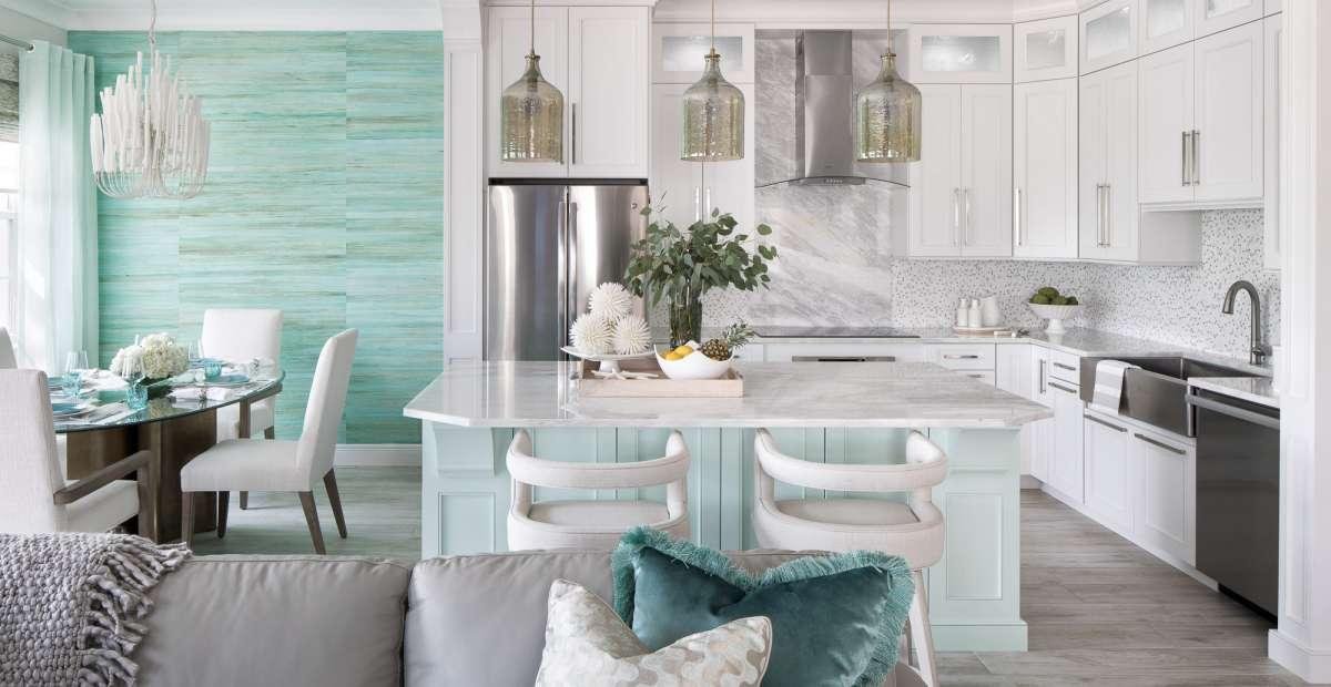 10 Desain Perpaduan Warna Cat Rumah Hijau Tosca pada Interior