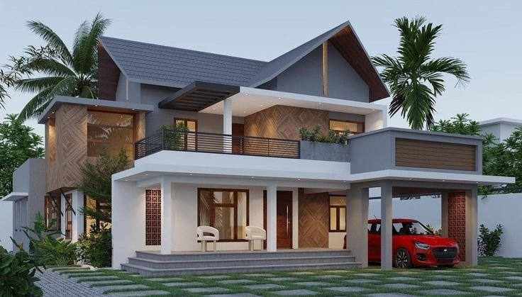 model atap rumah memanjang