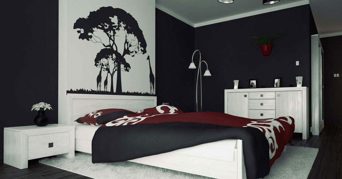 Cat kamar aesthetic warna hitam