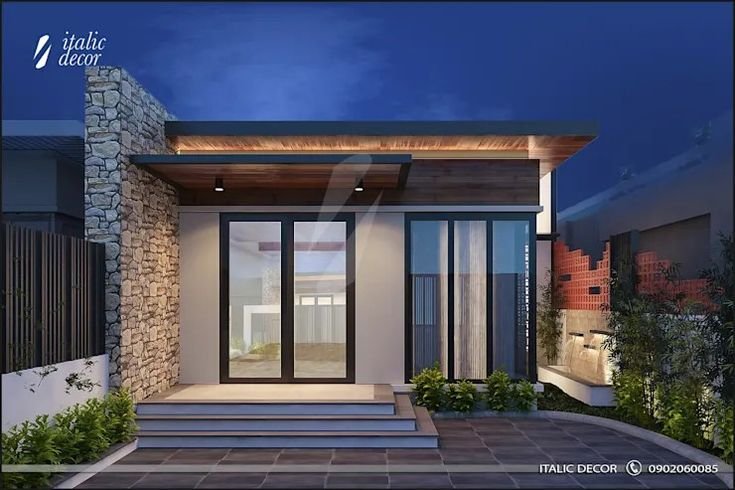 Desain rumah minimalis dengan jendela lebar