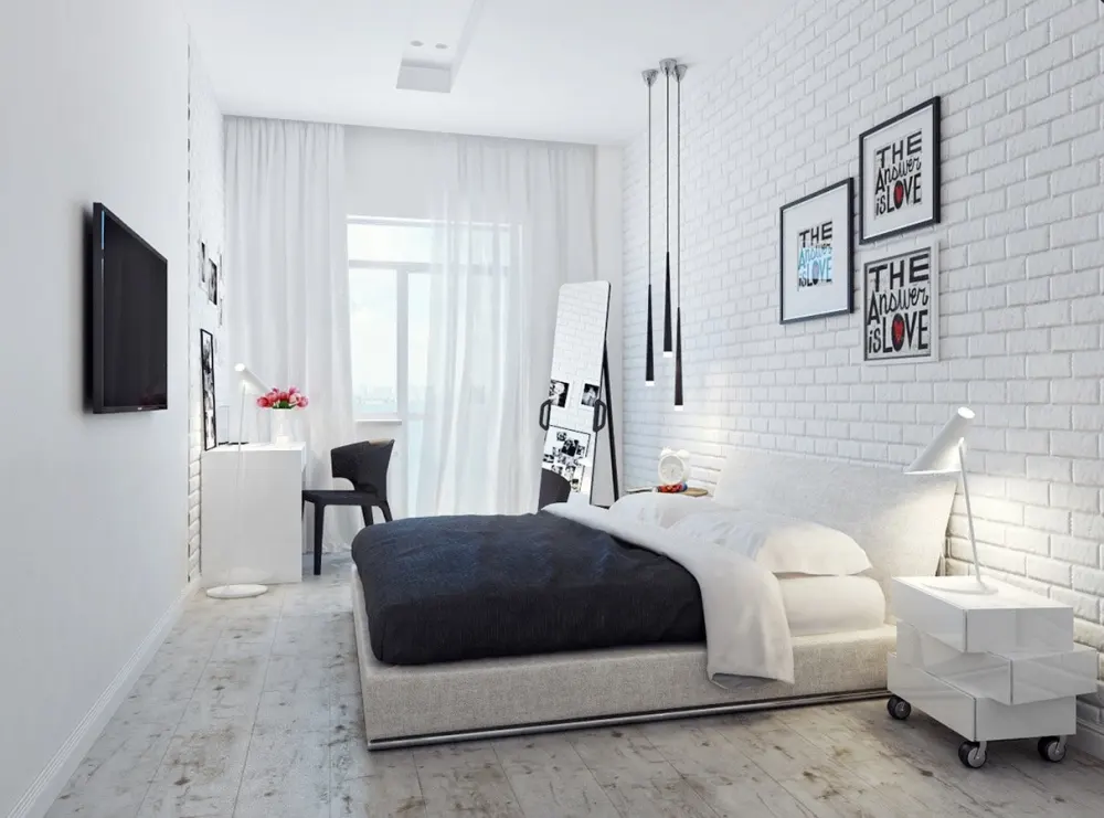 cat kamar aesthetic warna putih