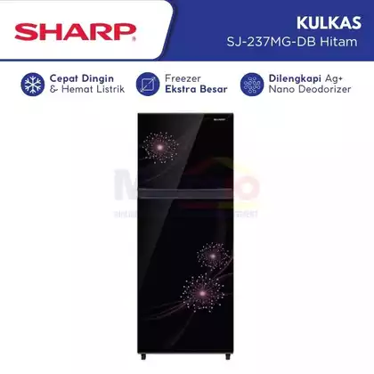 Rekomendasi kulkas 2 pintu terbaik : Sharp