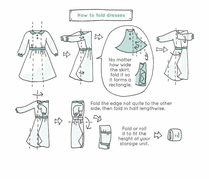cara melipat baju gamis