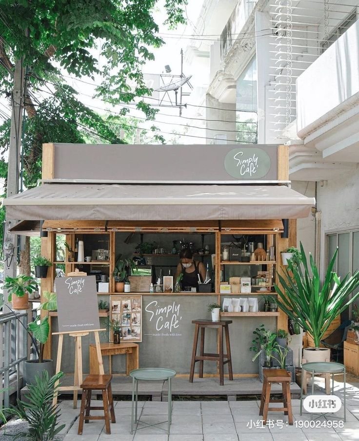 desain cafe mini aesthetic
