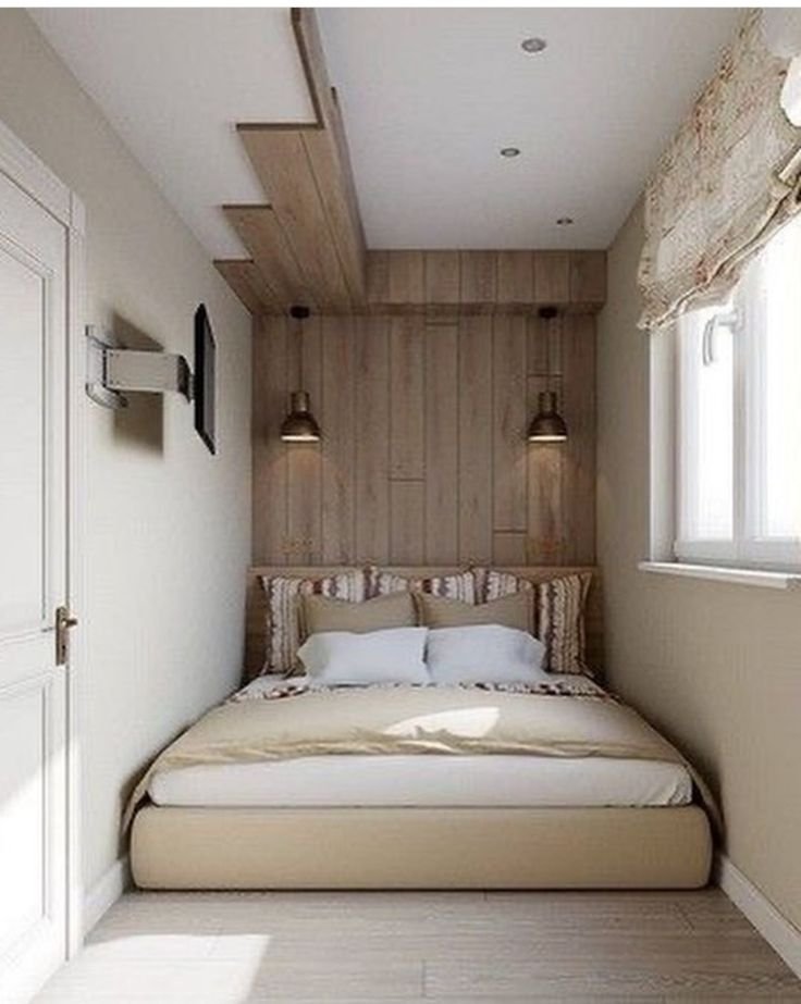 Desain kamar tidur kecil 2x2 dengan langit-langit tinggi