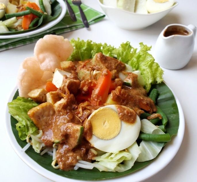 Menu buka puasa lauk pauk : gado-gadao