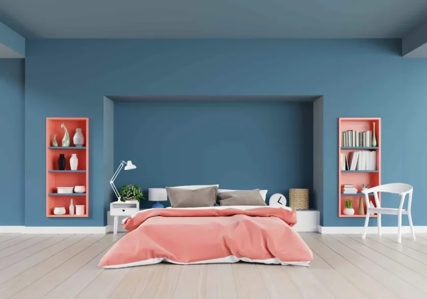 Perpaduan Warna Biru Coastal dan Coral