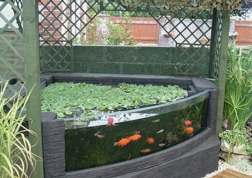 17. Kolam Ikan Minimalis Segitiga