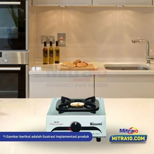 1. Rinnai Kompor Gas Portabel 1 Tungku RI-511E 1TK Putih