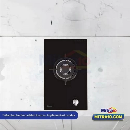 4. Rinnai Kompor Tanam Kaca 1 Tungku RB-3311 S(GBS) Hitam
