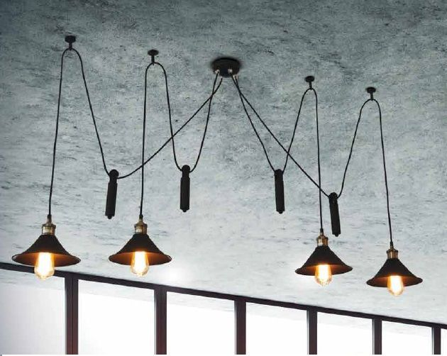 Lampu Gantung dengan Desain Industrial