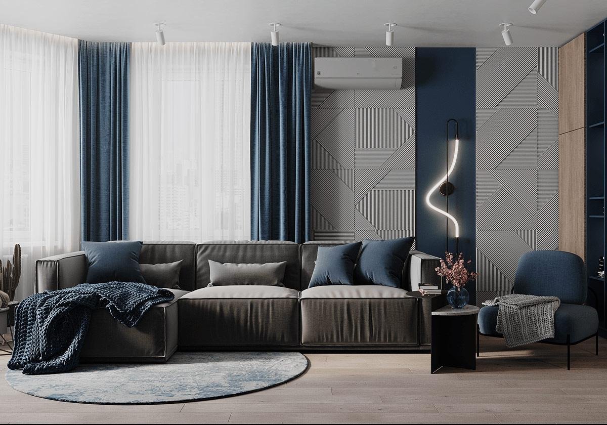 Warna Earth Tone: Grey Blue untuk Rumah