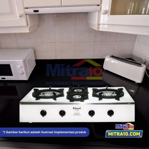 3. Rinnai Kompor Gas 4 Tungku RI-4RSP Silver
