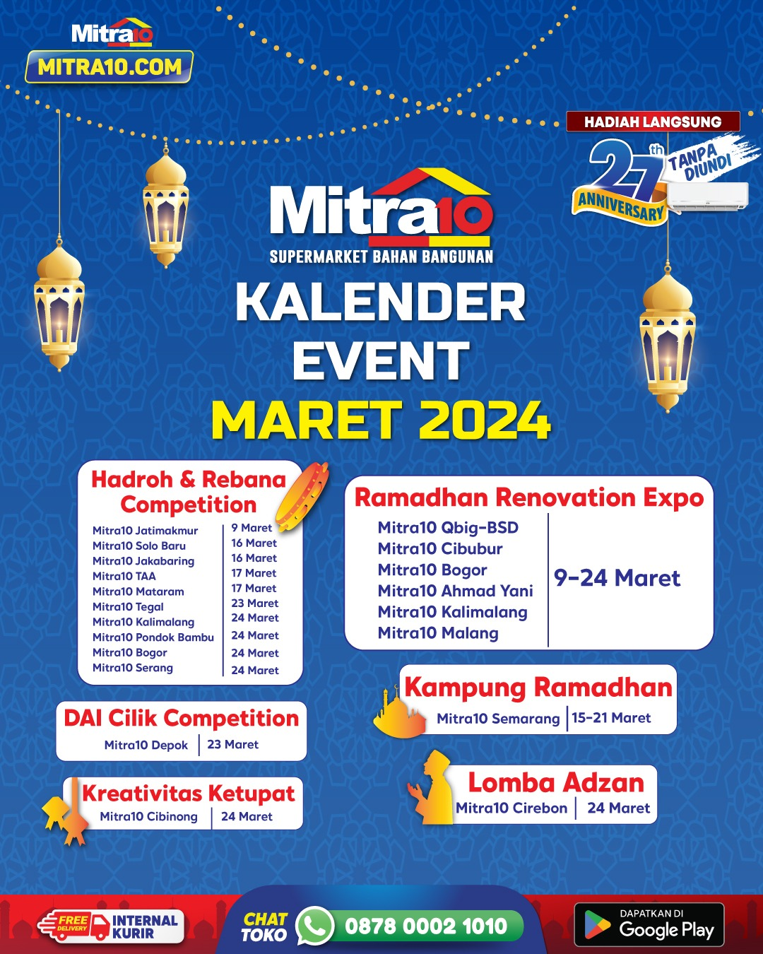 Kalender Event Mitra10 Maret 2024