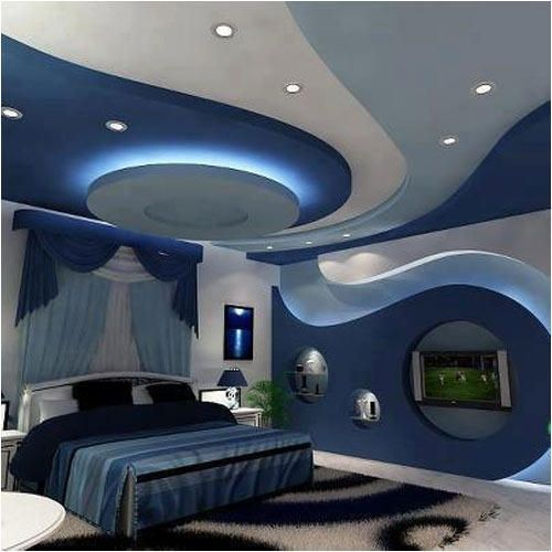 desain plafon kamar tidur futuristik