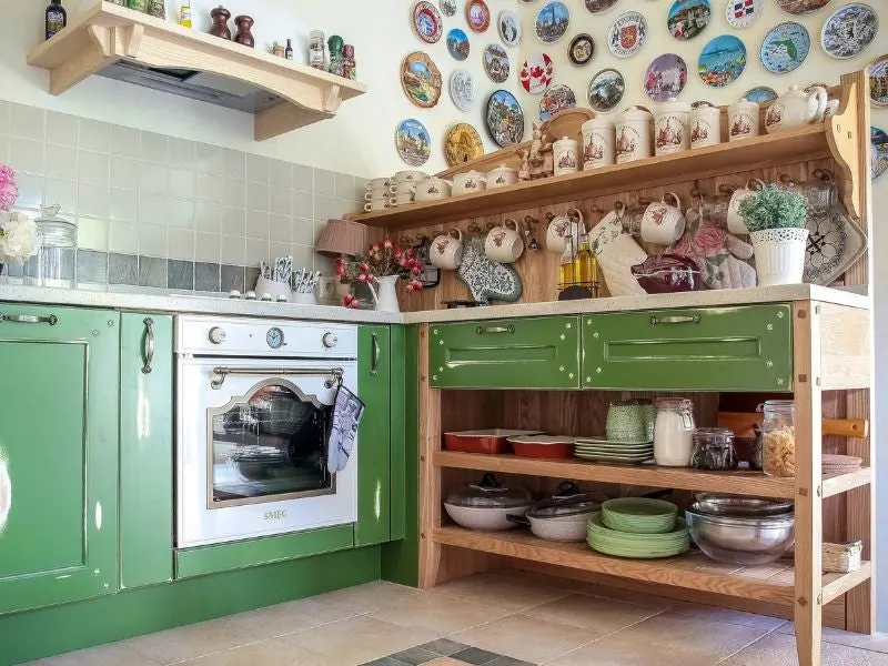 dapur sederhana tema klasik