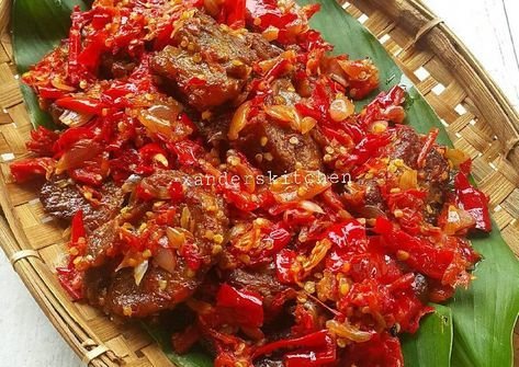 Resep Olahan Daging Sapi : Dendeng Balado