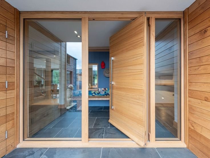Pintu rumah model pivot